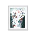 Picture of Winter Ski Resort _GroupedProduct_Rectangle_Portrait_Framed_Matted_