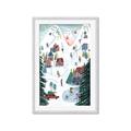 Picture of Winter Ski Resort _GroupedProduct_Rectangle_Portrait_Framed_Matted_