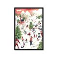 Picture of Mountain Ski Village _GroupedProduct_Rectangle_Portrait_Framed_Matted_