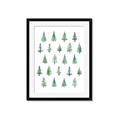Picture of Christmas Trees _GroupedProduct_Rectangle_Portrait_Framed_Matted_