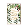 Picture of Holiday Wishes Wreath _GroupedProduct_Rectangle_Portrait_Framed_Matted_