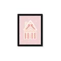 Picture of Pink Gingerbread House _GroupedProduct_Rectangle_Portrait_Framed_Matted_
