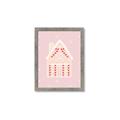 Picture of Pink Gingerbread House _GroupedProduct_Rectangle_Portrait_Framed_Matted_