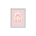 Picture of Pink Gingerbread House _GroupedProduct_Rectangle_Portrait_Framed_Matted_