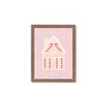 Picture of Pink Gingerbread House _GroupedProduct_Rectangle_Portrait_Framed_Matted_