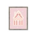 Picture of Pink Gingerbread House _GroupedProduct_Rectangle_Portrait_Framed_Matted_