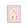 Picture of Pink Gingerbread House _GroupedProduct_Rectangle_Portrait_Framed_Matted_