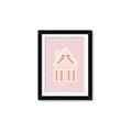 Picture of Pink Gingerbread House _GroupedProduct_Rectangle_Portrait_Framed_Matted_