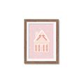 Picture of Pink Gingerbread House _GroupedProduct_Rectangle_Portrait_Framed_Matted_