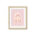 Picture of Pink Gingerbread House _GroupedProduct_Rectangle_Portrait_Framed_Matted_