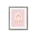 Picture of Pink Gingerbread House _GroupedProduct_Rectangle_Portrait_Framed_Matted_