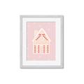 Picture of Pink Gingerbread House _GroupedProduct_Rectangle_Portrait_Framed_Matted_