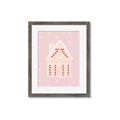 Picture of Pink Gingerbread House _GroupedProduct_Rectangle_Portrait_Framed_Matted_