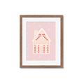 Picture of Pink Gingerbread House _GroupedProduct_Rectangle_Portrait_Framed_Matted_