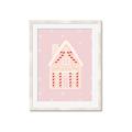 Picture of Pink Gingerbread House _GroupedProduct_Rectangle_Portrait_Framed_Matted_
