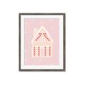 Picture of Pink Gingerbread House _GroupedProduct_Rectangle_Portrait_Framed_Matted_