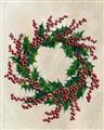 Picture of Holly Wreath _GroupedProduct_Rectangle_Portrait_Unframed_Print_Only_
