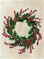 Picture of Holly Wreath _GroupedProduct_Rectangle_Portrait_Unframed_Print_Only_