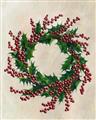 Picture of Holly Wreath _GroupedProduct_Rectangle_Portrait_Unframed_Print_Only_