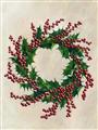 Picture of Holly Wreath _GroupedProduct_Rectangle_Portrait_Unframed_Print_Only_