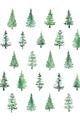 Picture of Christmas Trees _GroupedProduct_Rectangle_Portrait_Unframed_Print_Only_
