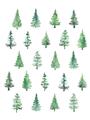 Picture of Christmas Trees _GroupedProduct_Rectangle_Portrait_Unframed_Print_Only_