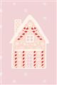 Picture of Pink Gingerbread House _GroupedProduct_Rectangle_Portrait_Unframed_Print_Only_
