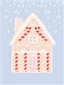 Picture of Blue Gingerbread House _GroupedProduct_Rectangle_Portrait_Unframed_Print_Only_