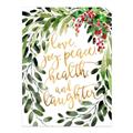 Picture of Holiday Wishes Wreath _GroupedProduct_Rectangle_Portrait_Unframed_Print_Only_
