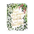 Picture of Holiday Wishes Wreath _GroupedProduct_Rectangle_Portrait_Unframed_Print_Only_