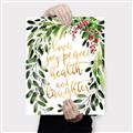 Picture of Holiday Wishes Wreath _GroupedProduct_Rectangle_Portrait_Canvas_