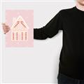 Picture of Pink Gingerbread House _GroupedProduct_Rectangle_Portrait_Canvas_