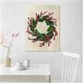 Picture of Holly Wreath _GroupedProduct_Rectangle_Portrait_Canvas_