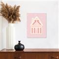 Picture of Pink Gingerbread House _GroupedProduct_Rectangle_Portrait_Canvas_