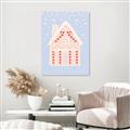Picture of Blue Gingerbread House _GroupedProduct_Rectangle_Portrait_Canvas_