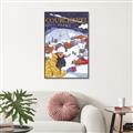 Picture of Christmas in Courchevel, France _GroupedProduct_Rectangle_Portrait_Canvas_Framed_