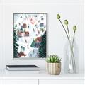 Picture of Winter Ski Resort _GroupedProduct_Rectangle_Portrait_Canvas_Framed_