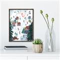 Picture of Winter Ski Resort _GroupedProduct_Rectangle_Portrait_Canvas_Framed_