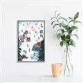 Picture of Winter Ski Resort _GroupedProduct_Rectangle_Portrait_Canvas_Framed_