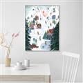 Picture of Winter Ski Resort _GroupedProduct_Rectangle_Portrait_Canvas_Framed_