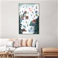 Picture of Winter Ski Resort _GroupedProduct_Rectangle_Portrait_Canvas_Framed_