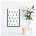 Picture of Christmas Trees _GroupedProduct_Rectangle_Portrait_Canvas_Framed_