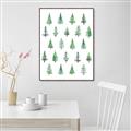 Picture of Christmas Trees _GroupedProduct_Rectangle_Portrait_Canvas_Framed_