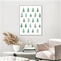 Picture of Christmas Trees _GroupedProduct_Rectangle_Portrait_Canvas_Framed_
