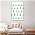 Picture of Christmas Trees _GroupedProduct_Rectangle_Portrait_Canvas_Framed_