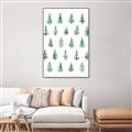 Picture of Christmas Trees _GroupedProduct_Rectangle_Portrait_Canvas_Framed_
