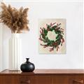 Picture of Holly Wreath _GroupedProduct_Rectangle_Portrait_Unframed_Print_Only_