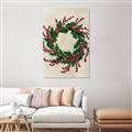 Picture of Holly Wreath _GroupedProduct_Rectangle_Portrait_Unframed_Print_Only_