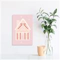 Picture of Pink Gingerbread House _GroupedProduct_Rectangle_Portrait_Unframed_Print_Only_
