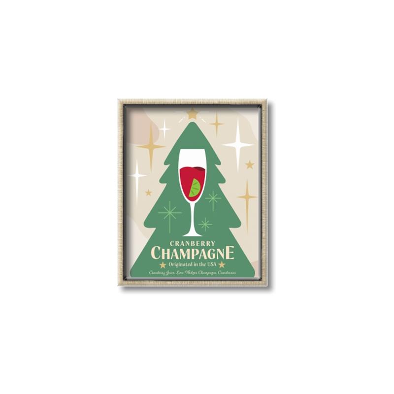 Picture of Holiday Cranberry Champagne _GroupedProduct_Rectangle_Portrait_Canvas_Framed_